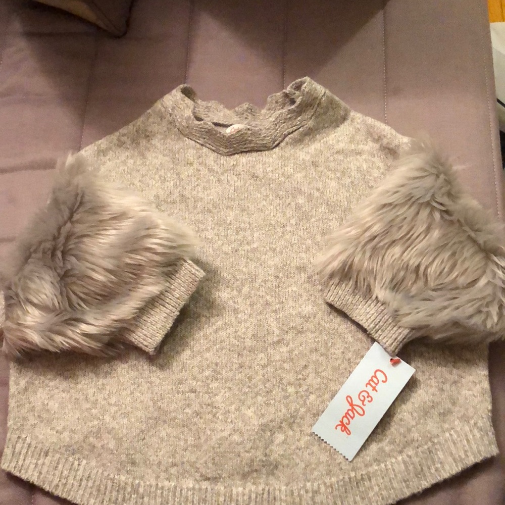 Girls short sleeve sweater
